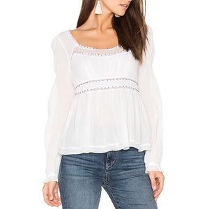 Free people NWT white top